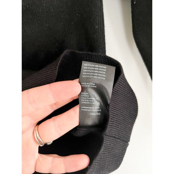 Anthropologie | Maeve Sweetheart Sweater in Black | Sz XS - Picture 7 of 8